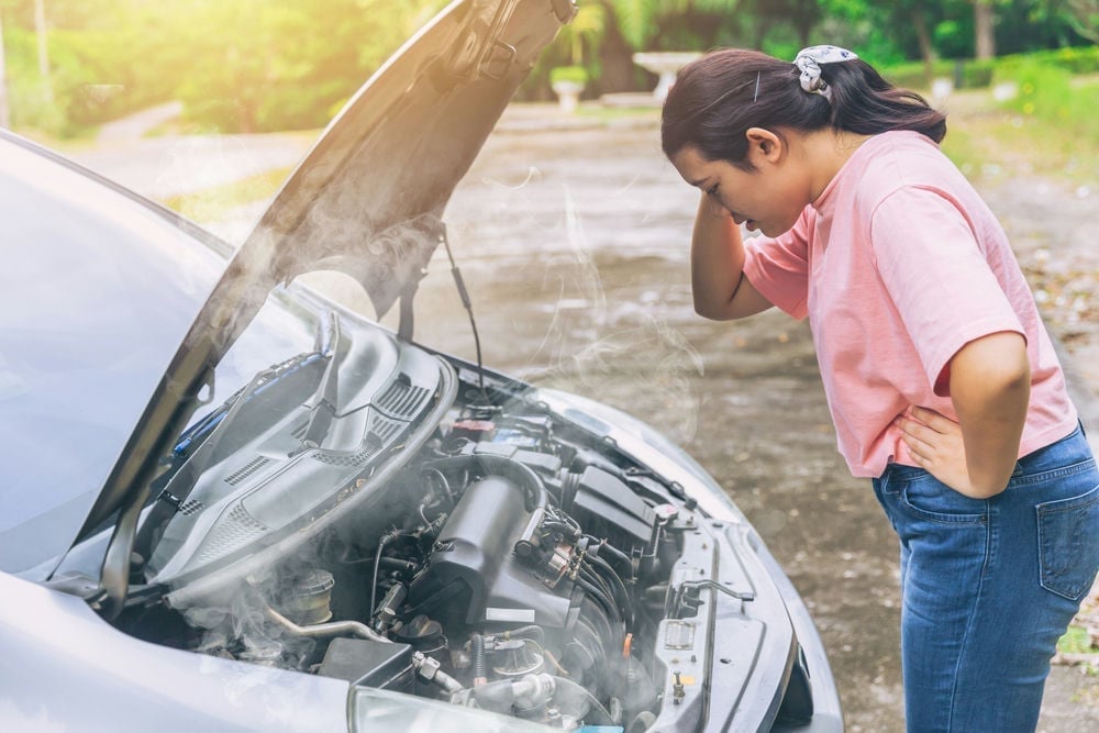 Driving a car while it is overheating can cause catastrophic engine damage.