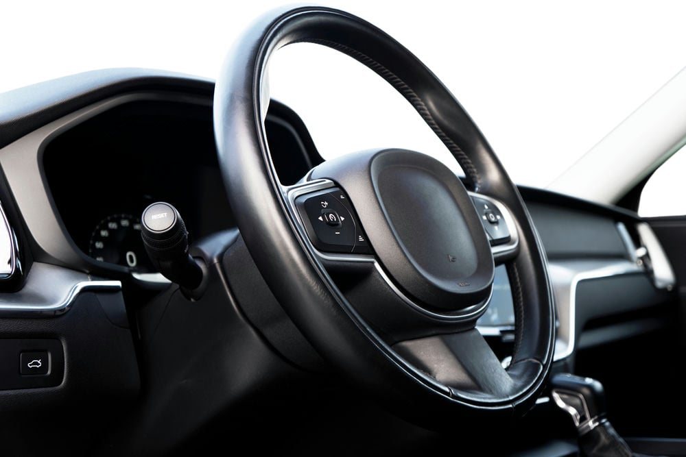 Steering wheel sizes depend on the make and model of the vehicle.